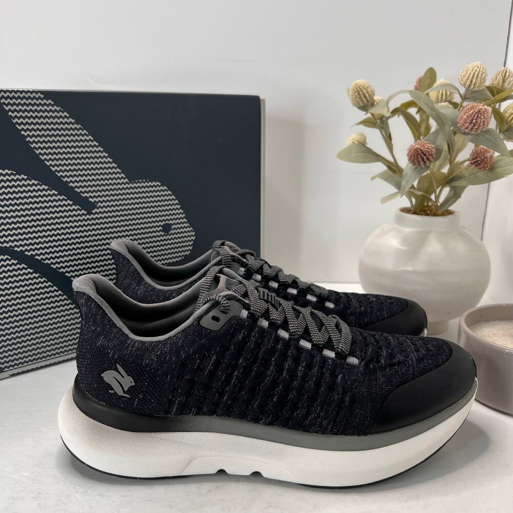 Rabbit Dream Chaser Running Shoes Sneaker Lace Up Black RMSDC-1 Men's 9M NWB